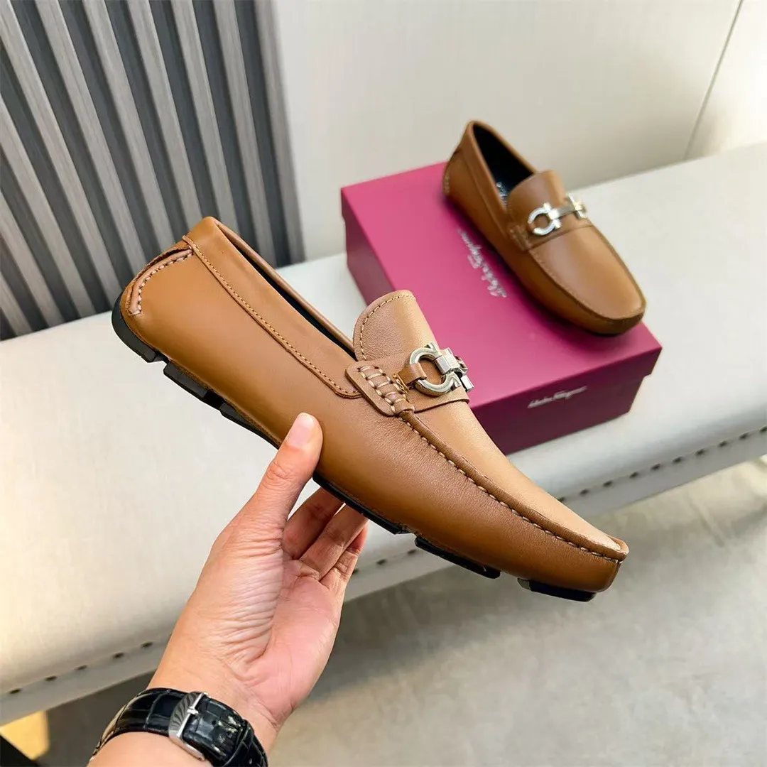 Men's shoes 💰560 Ferragamo new high-end quality 🔥 black cowhide ➕ cowhide lining size 38-45